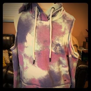 Hollister cold shoulder cropped  sweatshirt xs